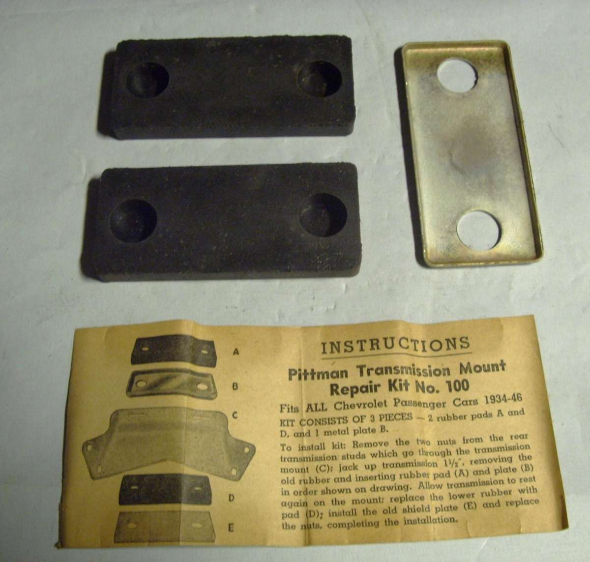 193446 Transmission mount repair kit Vintage Chevrolet Club